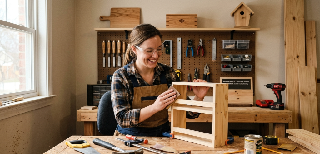 beginner woodworking projects step by step